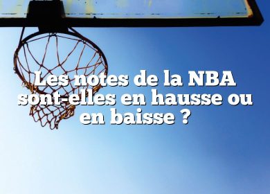 Les notes de la NBA sont-elles en hausse ou en baisse ?